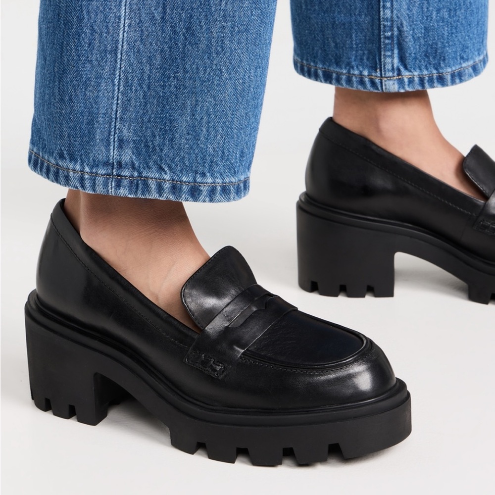 Schutz Heeled Loafers